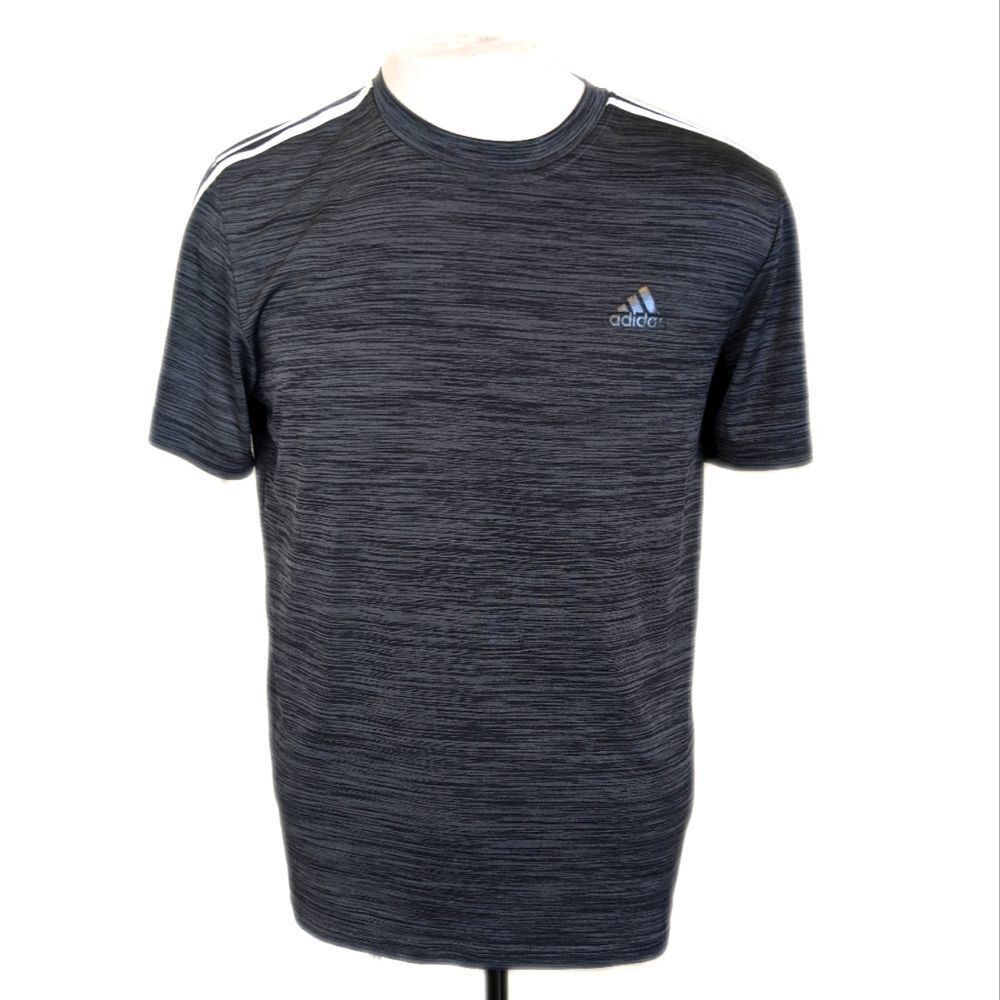 5/$55 Adidas Dri-Fit men's charcoal gray short sleeve tee t-shirt, no tags, M